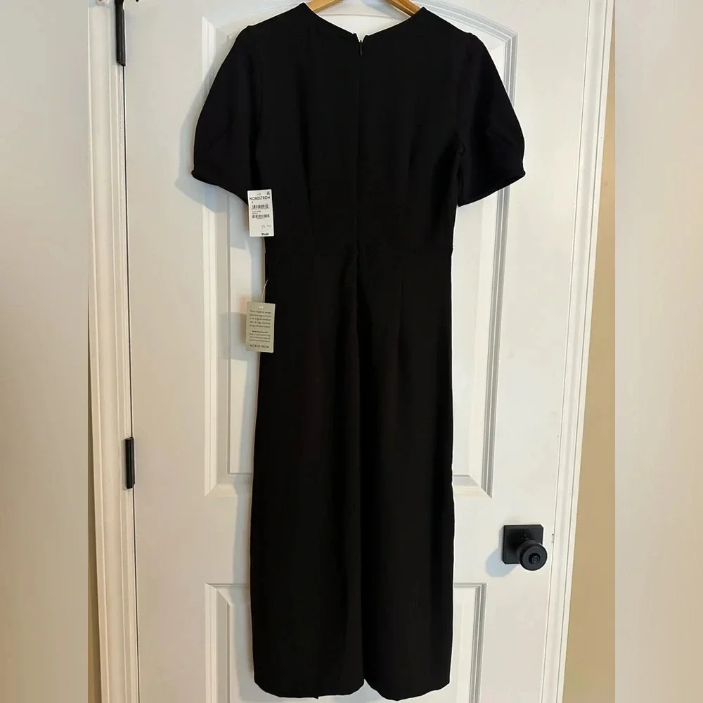 NWT Chelsea28 Pleat Sleeve Midi Dress - Picture 3 of 4